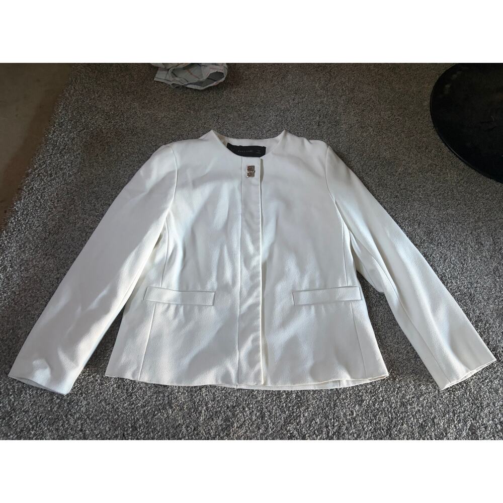 Zara Basic womens small white blazer